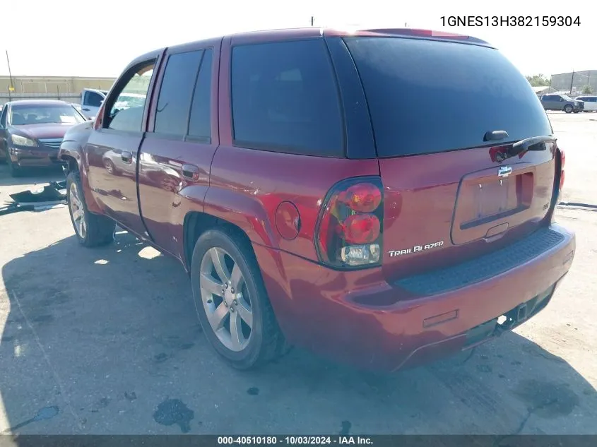 2008 Chevrolet Trailblazer Ss VIN: 1GNES13H382159304 Lot: 40510180