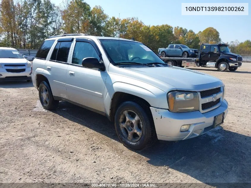 2008 Chevrolet Trailblazer Lt VIN: 1GNDT13S982100262 Lot: 40670760