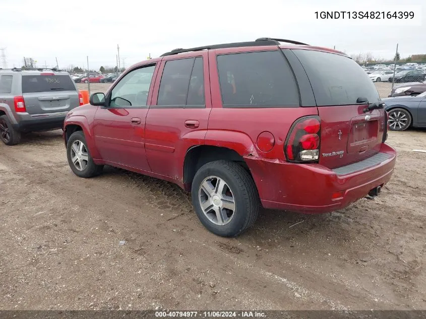 2008 Chevrolet Trailblazer Lt W/2Lt VIN: 1GNDT13S482164399 Lot: 40794977