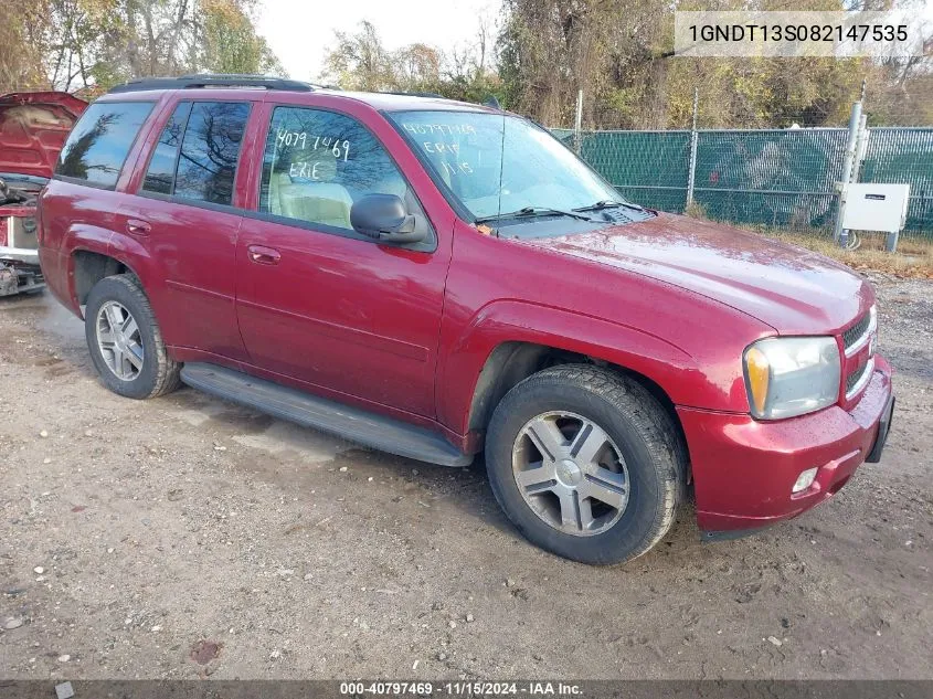 2008 Chevrolet Trailblazer Lt W/2Lt VIN: 1GNDT13S082147535 Lot: 40797469