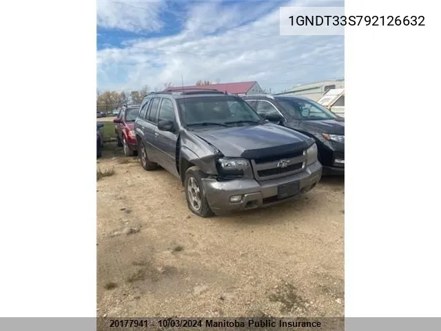 2009 Chevrolet Trailblazer Lt VIN: 1GNDT33S792126632 Lot: 20177941