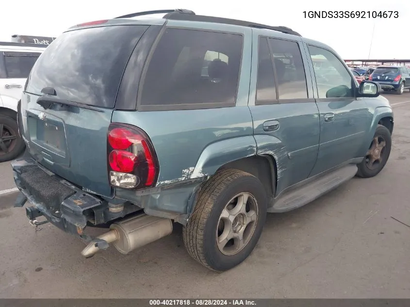 1GNDS33S692104673 2009 Chevrolet Trailblazer Lt