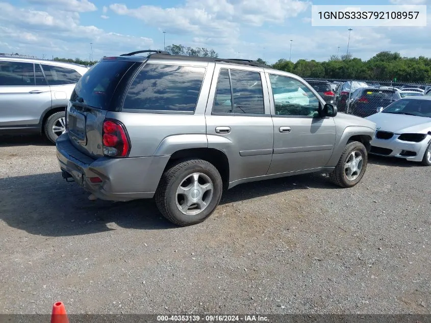 1GNDS33S792108957 2009 Chevrolet Trailblazer Lt