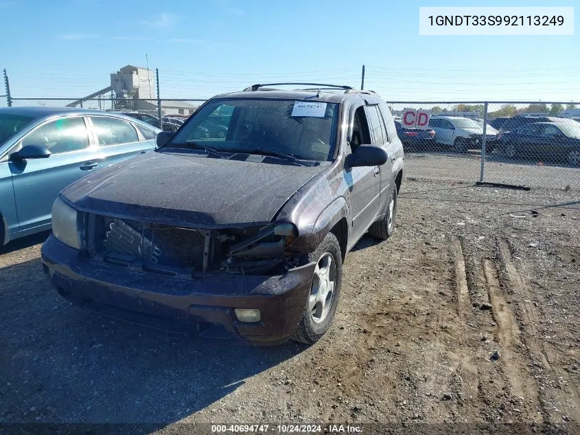 2009 Chevrolet Trailblazer Lt VIN: 1GNDT33S992113249 Lot: 40694747