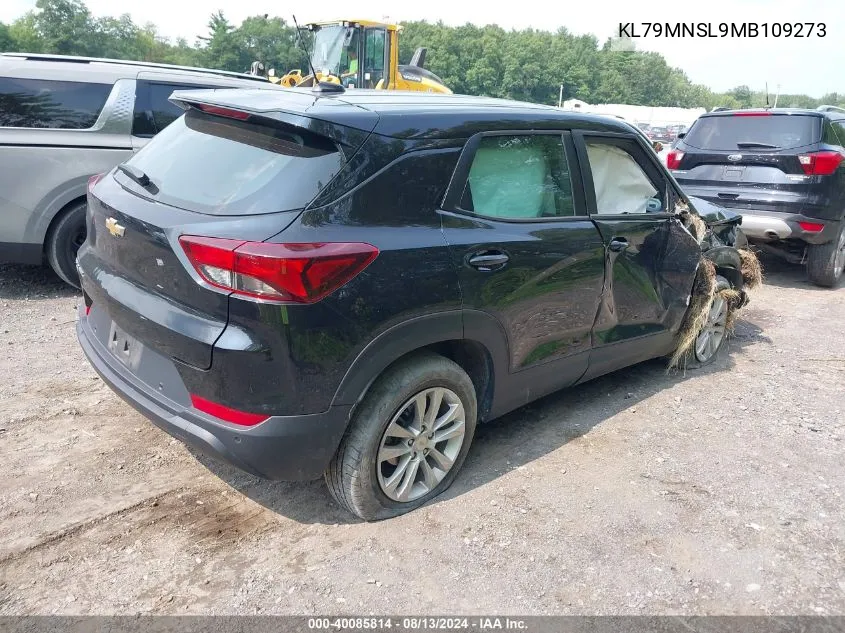 2021 Chevrolet Trailblazer Awd Ls VIN: KL79MNSL9MB109273 Lot: 40085814