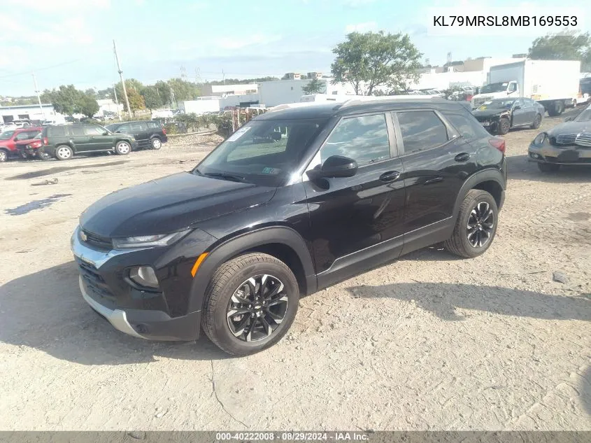 2021 Chevrolet Trailblazer Awd Lt VIN: KL79MRSL8MB169553 Lot: 40222008