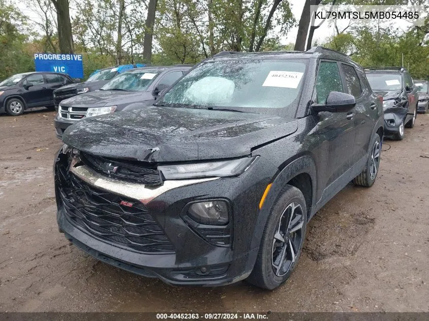 2021 Chevrolet Trailblazer Fwd Rs VIN: KL79MTSL5MB054485 Lot: 40452363