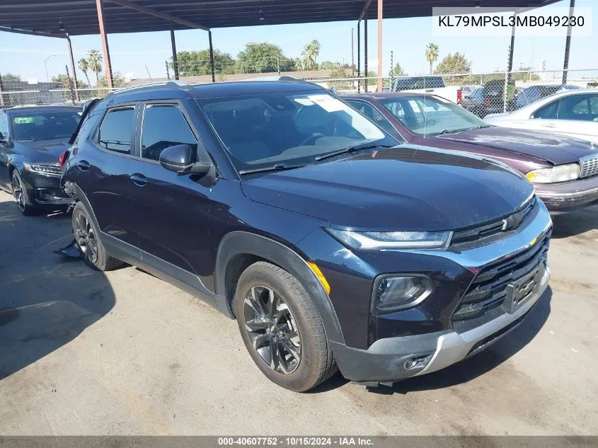 2021 Chevrolet Trailblazer Fwd Lt VIN: KL79MPSL3MB049230 Lot: 40607752