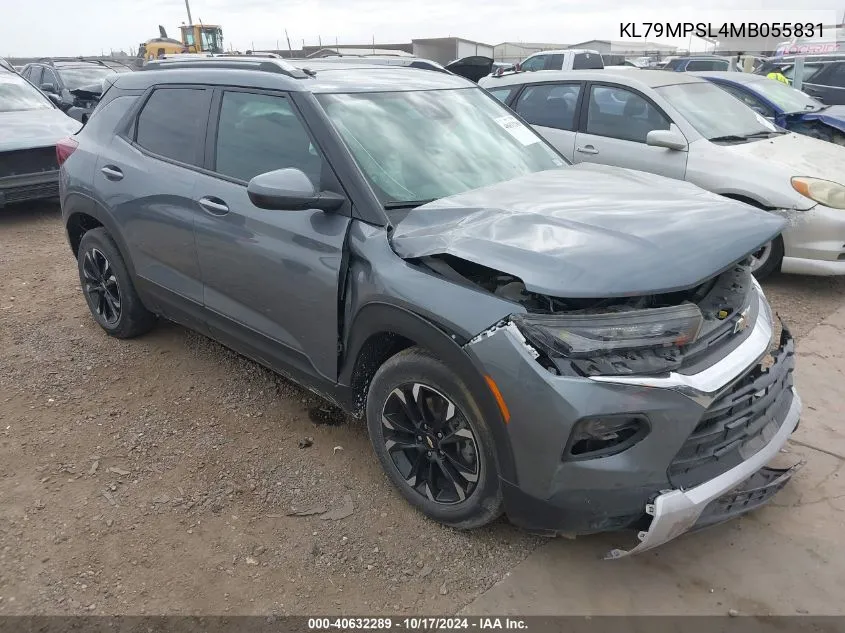 2021 Chevrolet Trailblazer Fwd Lt VIN: KL79MPSL4MB055831 Lot: 40632289