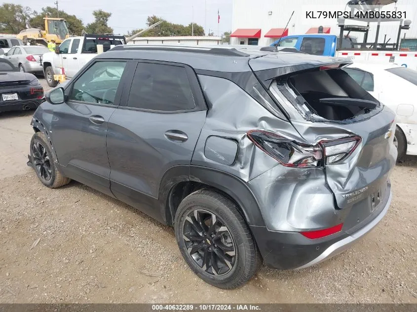 2021 Chevrolet Trailblazer Fwd Lt VIN: KL79MPSL4MB055831 Lot: 40632289