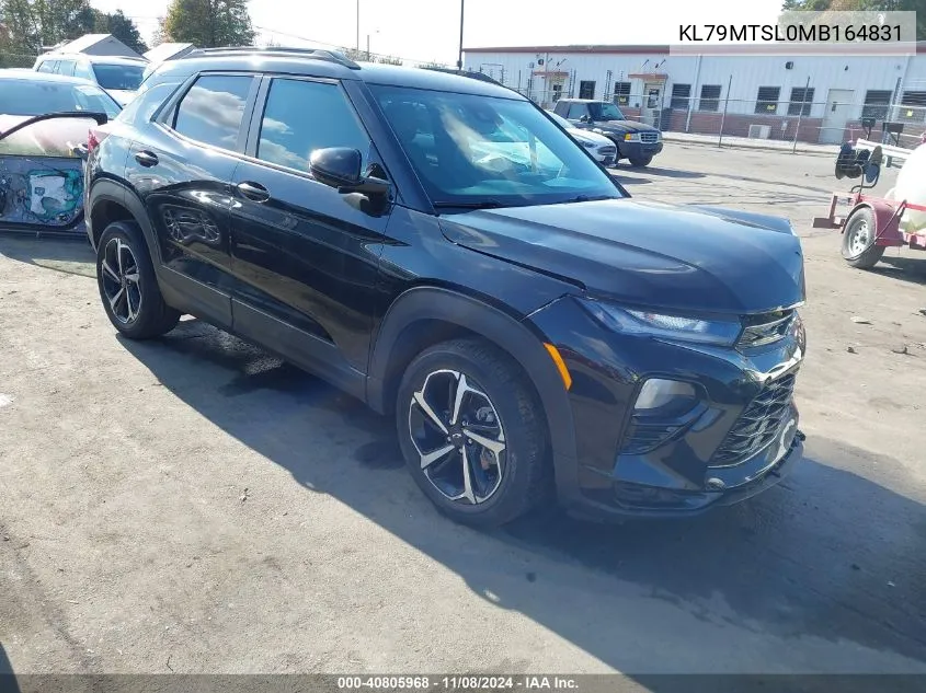 2021 Chevrolet Trailblazer Fwd Rs VIN: KL79MTSL0MB164831 Lot: 40805968