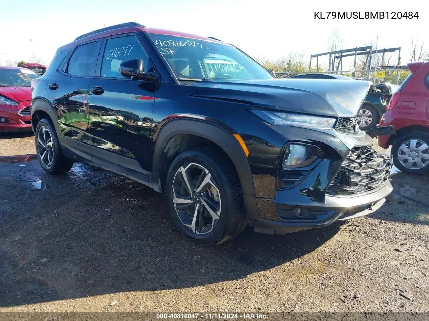 2021 Chevrolet Trailblazer Rs VIN: KL79MUSL8MB120484 Lot: 40816047