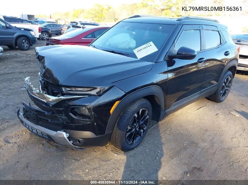 2021 Chevrolet Trailblazer Awd Lt VIN: KL79MRSL0MB156361 Lot: 40830944