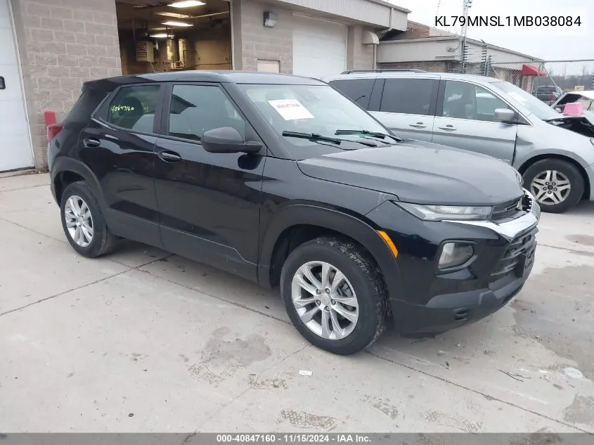 2021 Chevrolet Trailblazer Awd Ls VIN: KL79MNSL1MB038084 Lot: 40847160