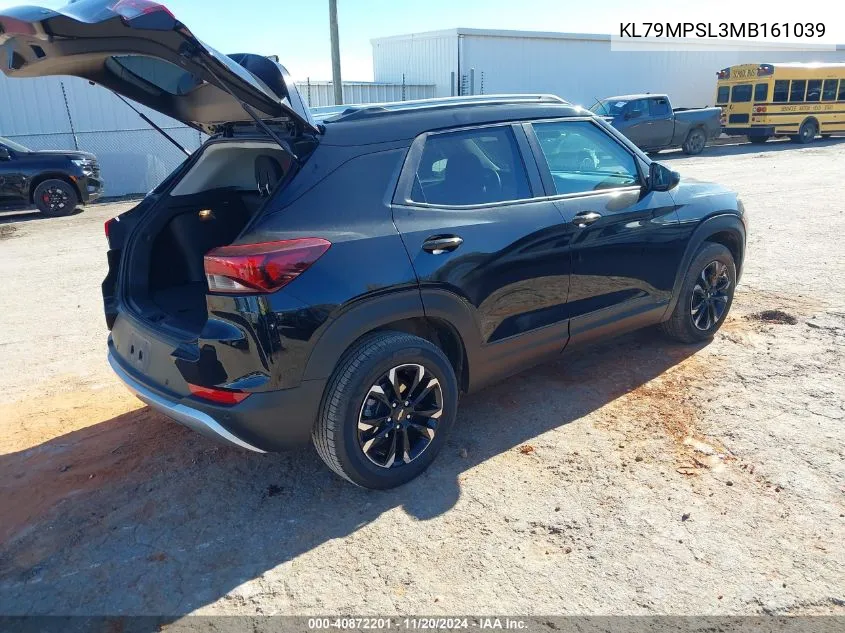 2021 Chevrolet Trailblazer Fwd Lt VIN: KL79MPSL3MB161039 Lot: 40872201