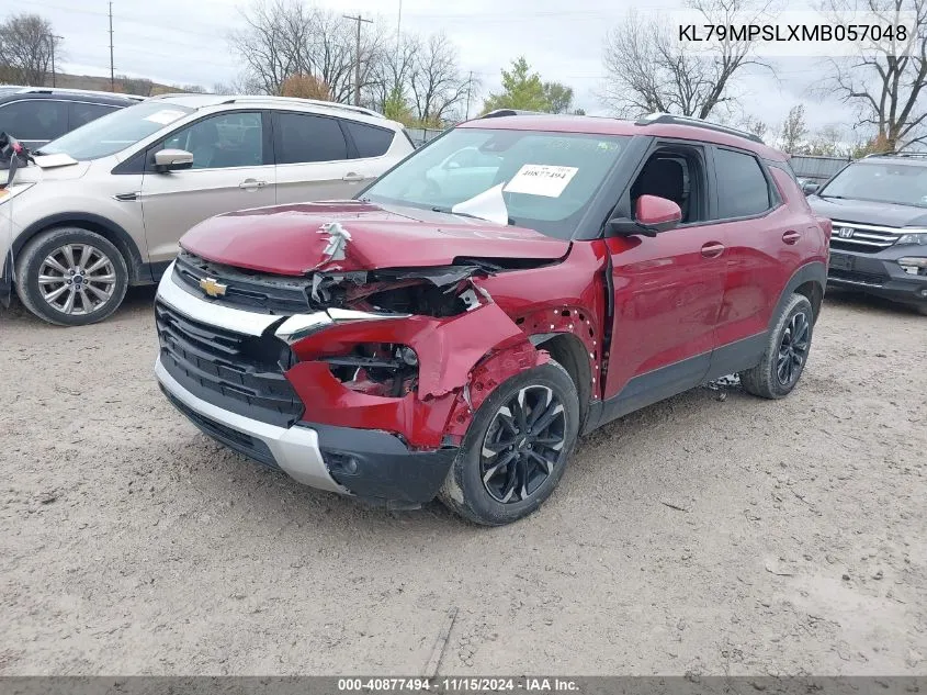 2021 Chevrolet Trailblazer Fwd Lt VIN: KL79MPSLXMB057048 Lot: 40877494