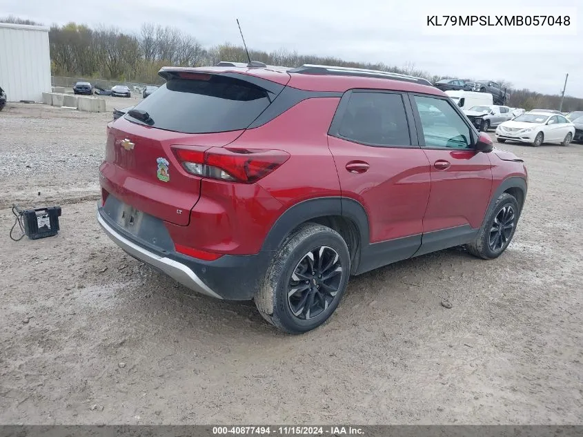 2021 Chevrolet Trailblazer Fwd Lt VIN: KL79MPSLXMB057048 Lot: 40877494