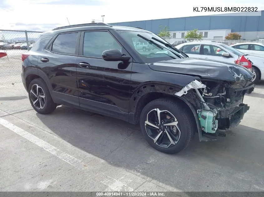 2021 Chevrolet Trailblazer Awd Rs VIN: KL79MUSL8MB022832 Lot: 40914941