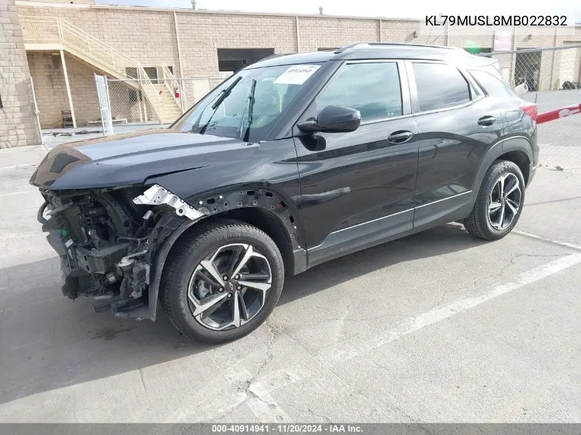 2021 Chevrolet Trailblazer Awd Rs VIN: KL79MUSL8MB022832 Lot: 40914941