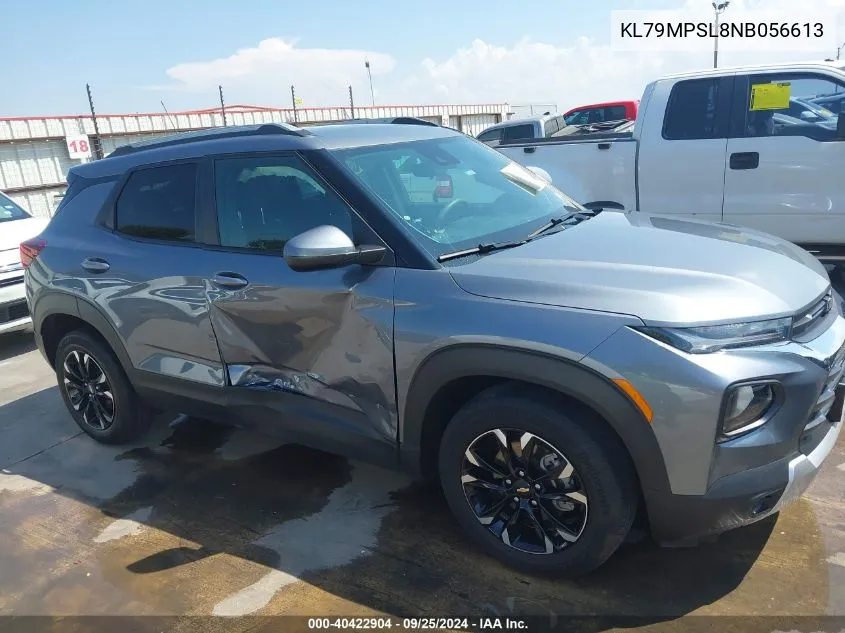 2022 Chevrolet Trailblazer Fwd Lt VIN: KL79MPSL8NB056613 Lot: 40422904