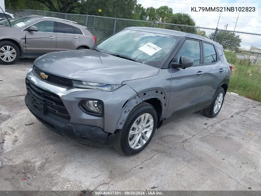 2022 Chevrolet Trailblazer Fwd Ls VIN: KL79MMS21NB102823 Lot: 40437301