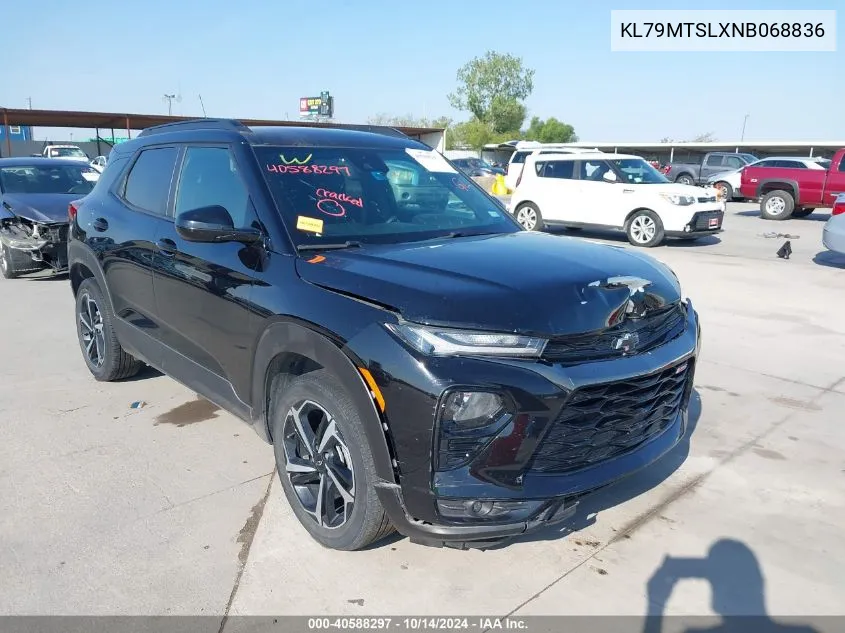 2022 Chevrolet Trailblazer Fwd Rs VIN: KL79MTSLXNB068836 Lot: 40588297