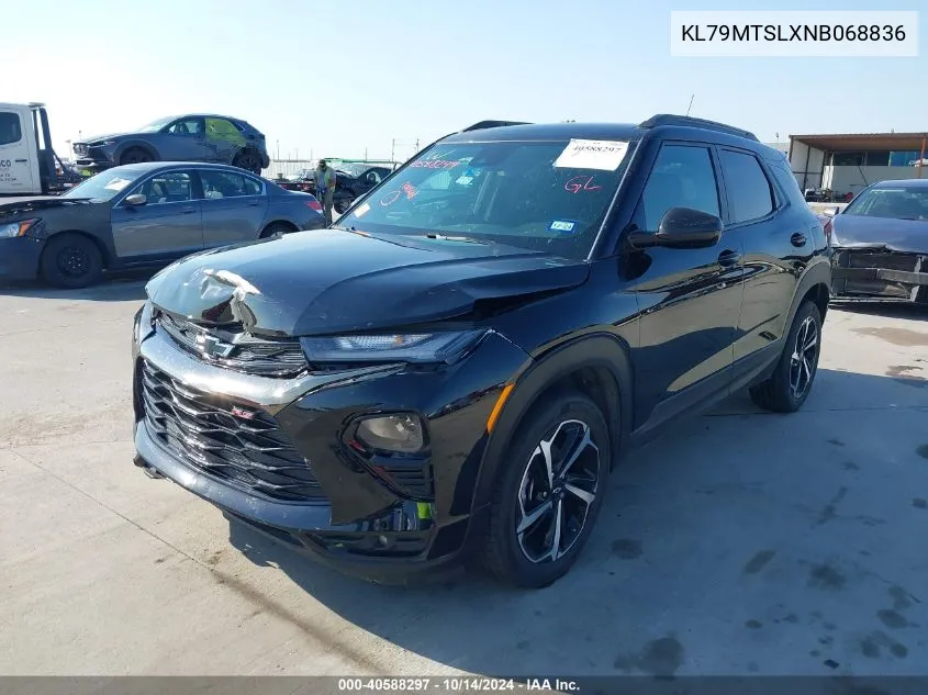 2022 Chevrolet Trailblazer Fwd Rs VIN: KL79MTSLXNB068836 Lot: 40588297