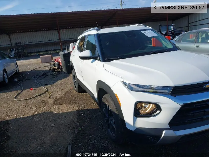 2022 Chevrolet Trailblazer Awd Lt VIN: KL79MRSLXNB139052 Lot: 40724715