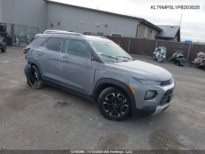 2023 Chevrolet Trailblazer Lt VIN: KL79MPSL1PB203020 Lot: 12155368