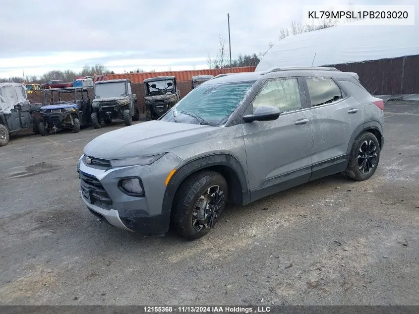 2023 Chevrolet Trailblazer Lt VIN: KL79MPSL1PB203020 Lot: 12155368