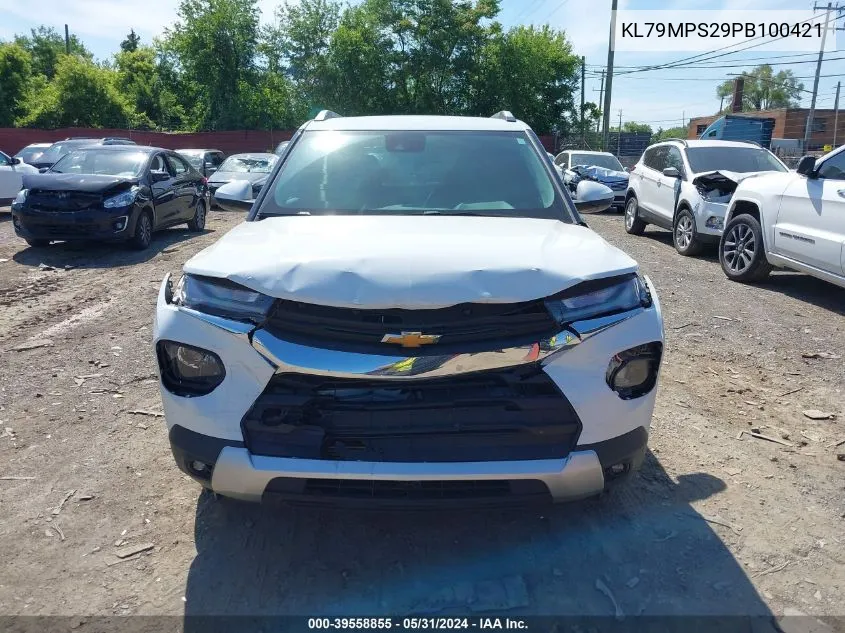 2023 Chevrolet Trailblazer Fwd Lt VIN: KL79MPS29PB100421 Lot: 39558855