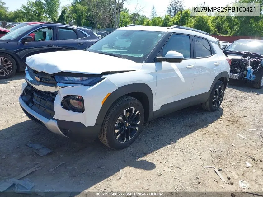 2023 Chevrolet Trailblazer Fwd Lt VIN: KL79MPS29PB100421 Lot: 39558855