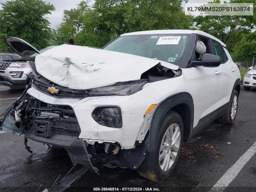 2023 Chevrolet Trailblazer Fwd Ls VIN: KL79MMS20PB163874 Lot: 39846914