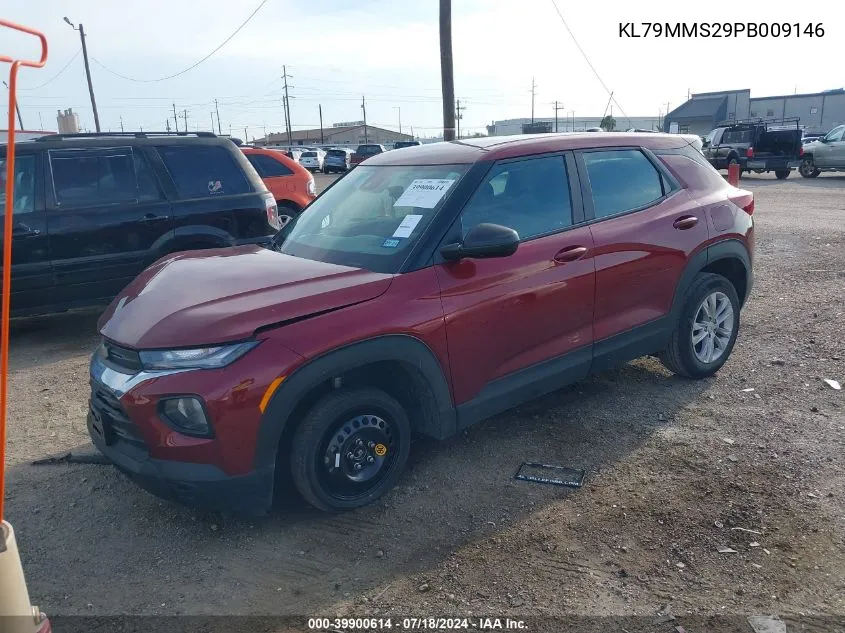 2023 Chevrolet Trailblazer Fwd Ls VIN: KL79MMS29PB009146 Lot: 39900614