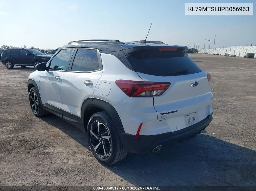 2023 Chevrolet Trailblazer Fwd Rs VIN: KL79MTSL8PB056963 Lot: 40060517