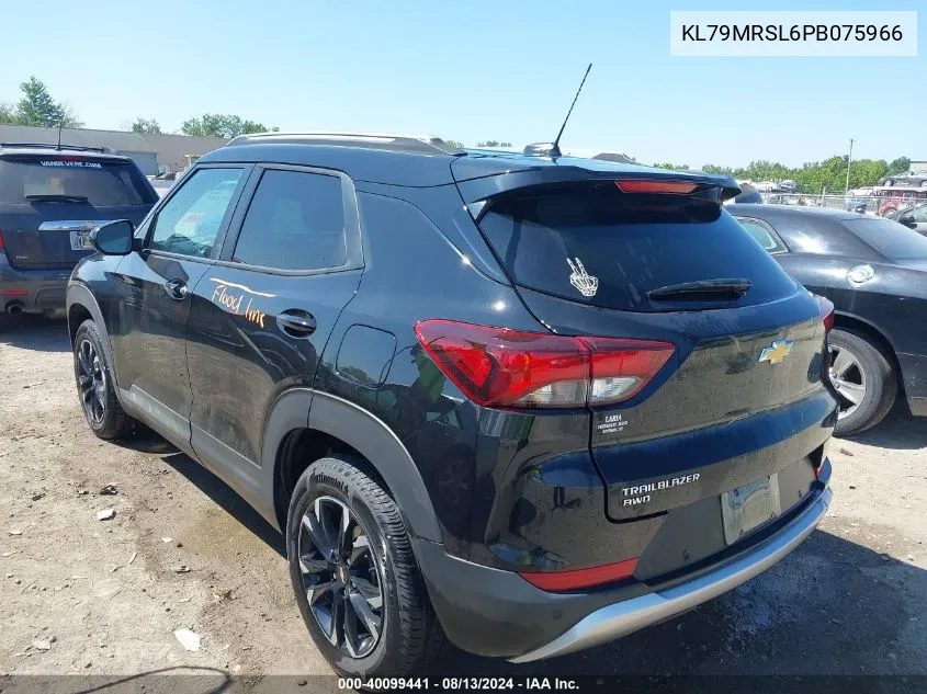 2023 Chevrolet Trailblazer Awd Lt VIN: KL79MRSL6PB075966 Lot: 40099441