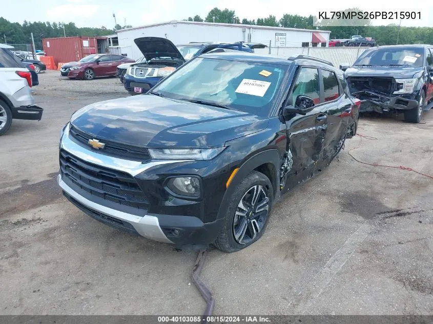 2023 Chevrolet Trailblazer Fwd Lt VIN: KL79MPS26PB215901 Lot: 40103085