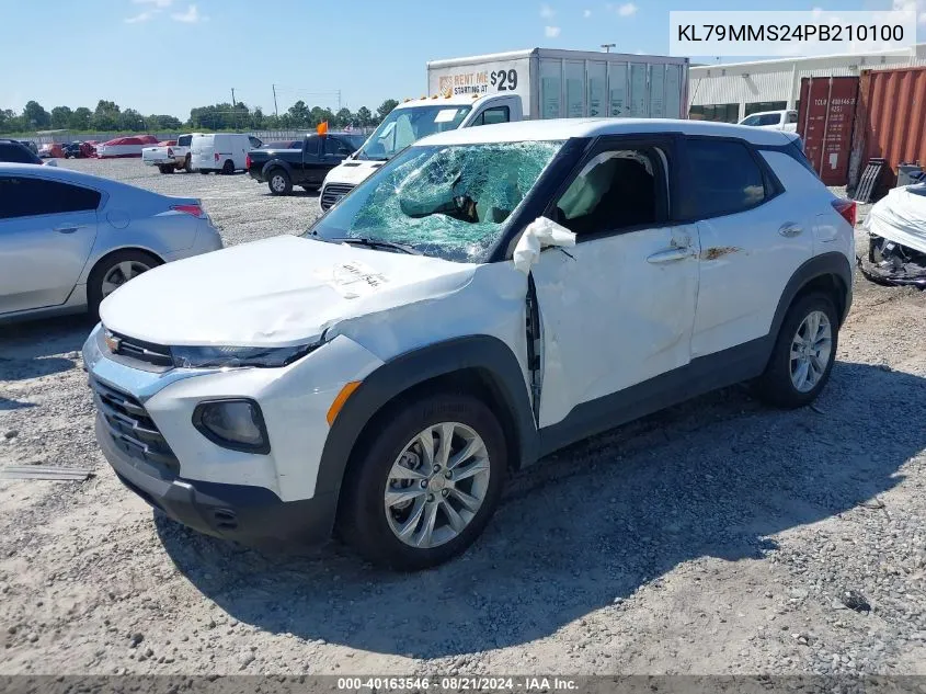 2023 Chevrolet Trailblazer Fwd Ls VIN: KL79MMS24PB210100 Lot: 40163546