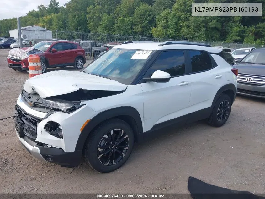 2023 Chevrolet Trailblazer Lt VIN: KL79MPS23PB160193 Lot: 40276439