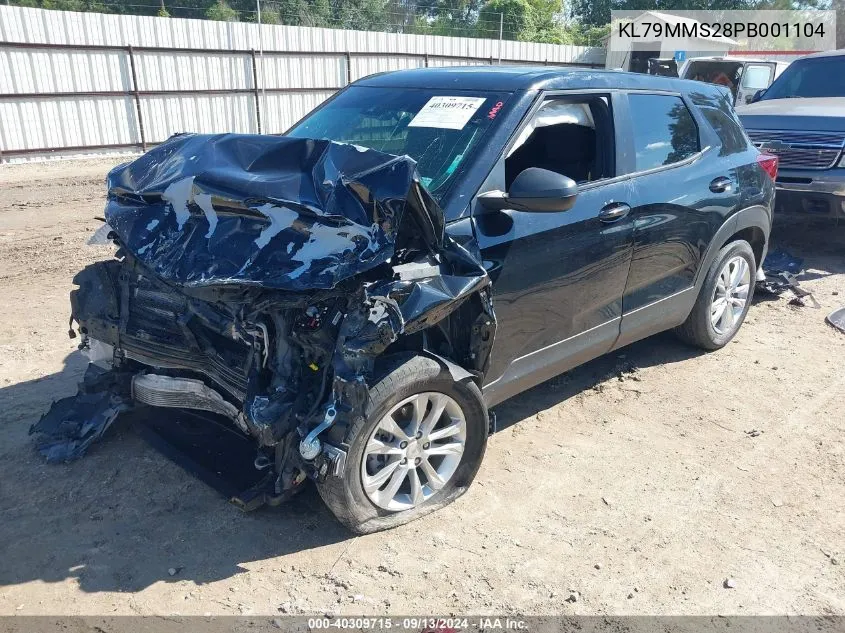 2023 Chevrolet Trailblazer Fwd Ls VIN: KL79MMS28PB001104 Lot: 40309715