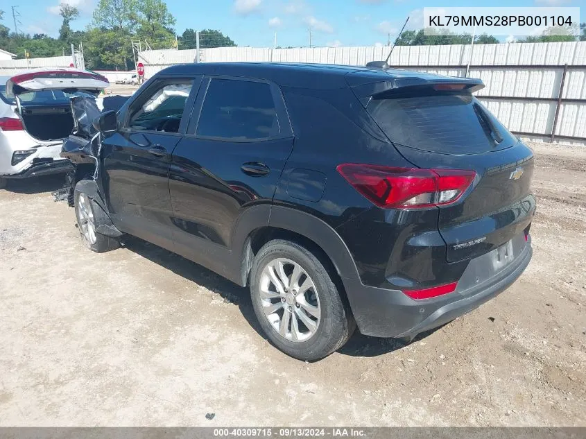 2023 Chevrolet Trailblazer Fwd Ls VIN: KL79MMS28PB001104 Lot: 40309715