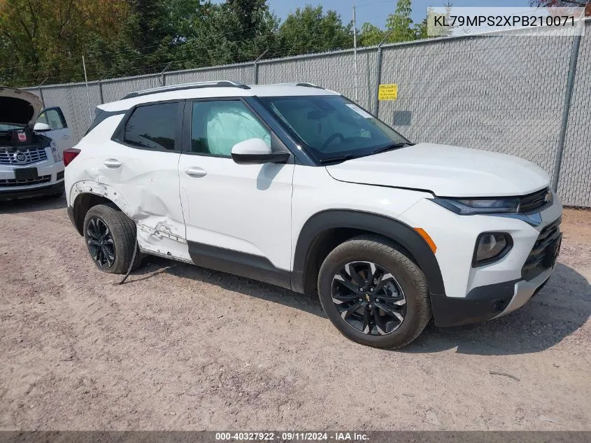 2023 Chevrolet Trailblazer Fwd Lt VIN: KL79MPS2XPB210071 Lot: 40327922