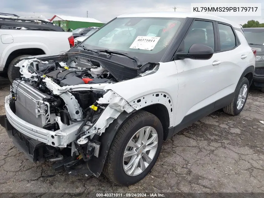 2023 Chevrolet Trailblazer Fwd Ls VIN: KL79MMS29PB179717 Lot: 40371011