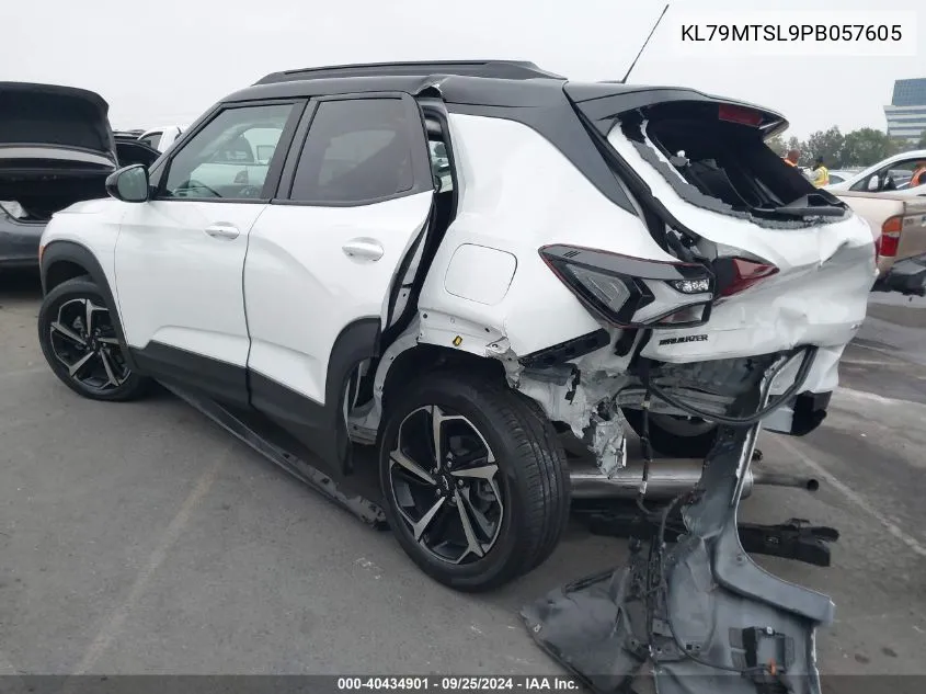 2023 Chevrolet Trailblazer Fwd Rs VIN: KL79MTSL9PB057605 Lot: 40434901