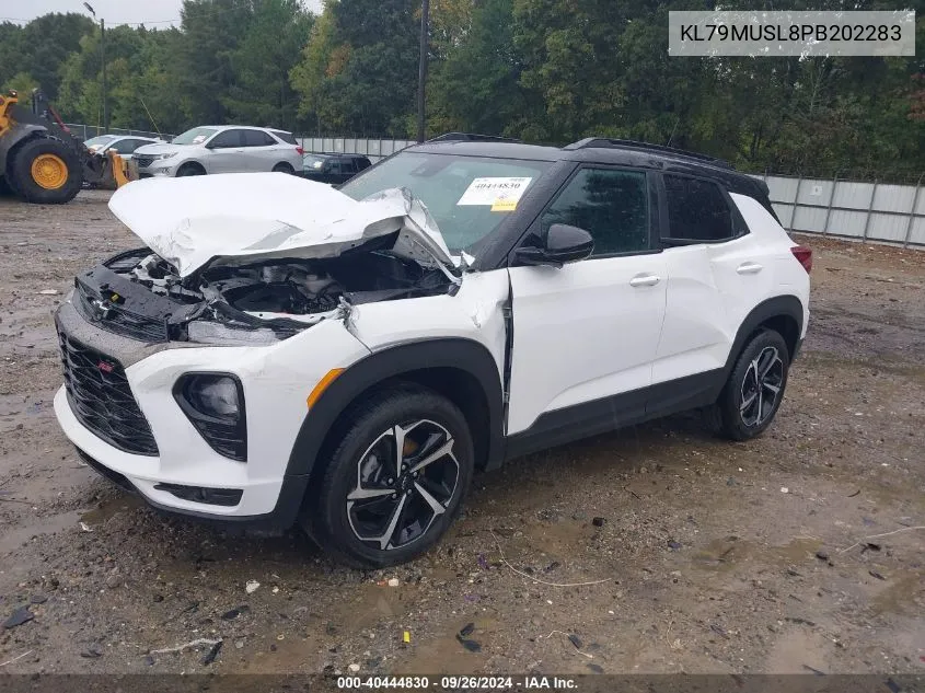 2023 Chevrolet Trailblazer Awd Rs VIN: KL79MUSL8PB202283 Lot: 40444830