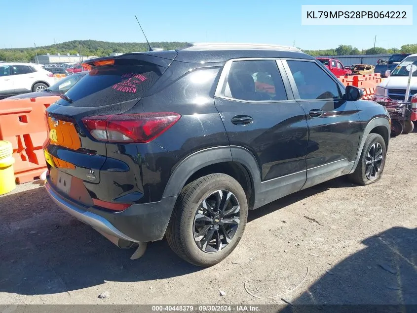 2023 Chevrolet Trailblazer Fwd Lt VIN: KL79MPS28PB064222 Lot: 40448379