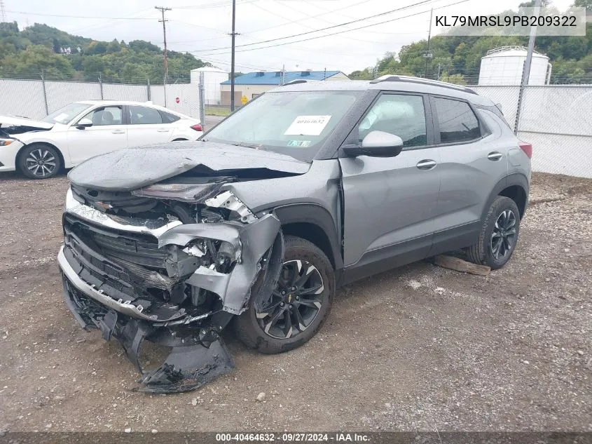 KL79MRSL9PB209322 2023 Chevrolet Trailblazer Awd Lt