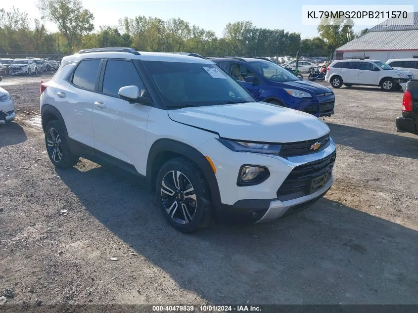 2023 Chevrolet Trailblazer Lt VIN: KL79MPS20PB211570 Lot: 40479839