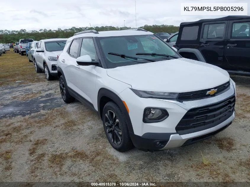 2023 Chevrolet Trailblazer Lt VIN: KL79MPSL5PB005296 Lot: 40515378