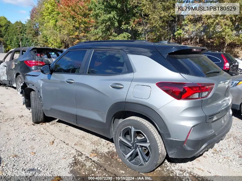 2023 Chevrolet Trailblazer Awd Rs VIN: KL79MUSL1PB180529 Lot: 40572292